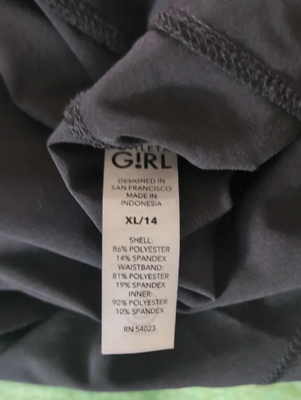 NEW Athleta Girl Black School Day Skort Skirt